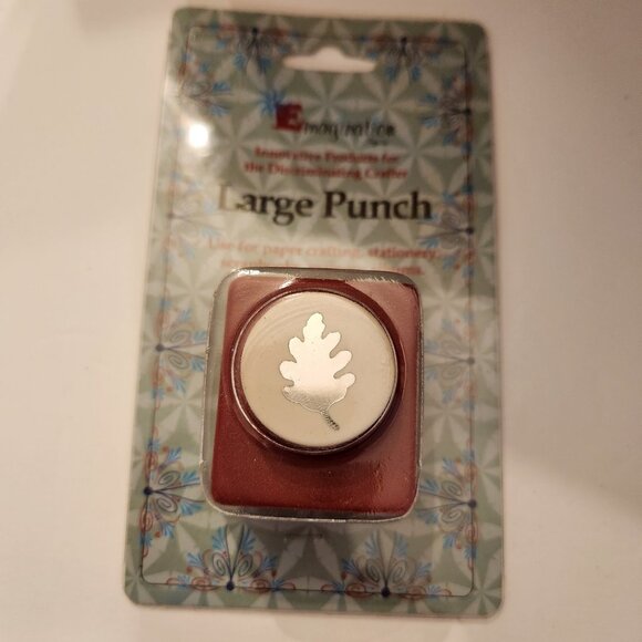 Oak Leaf Large Hole Punch Emagination paper Scrapbook Tree - Picture 1 of 6
